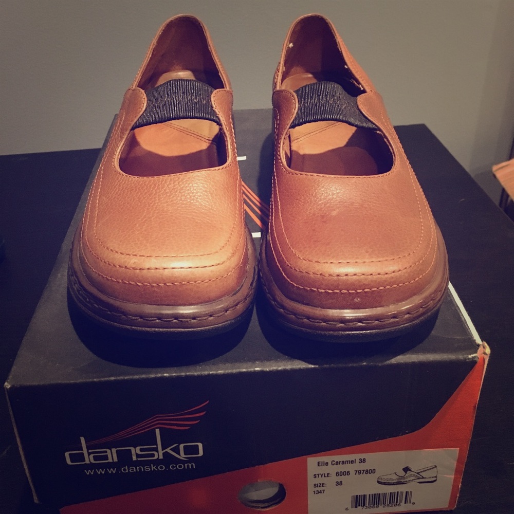 Dansko Caramel Brown Flats